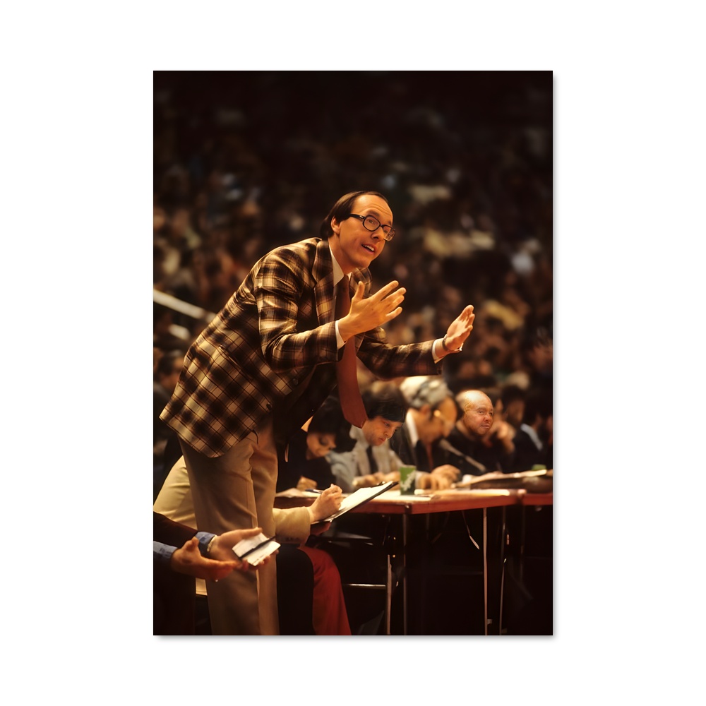 Poster Le Stratège en Plaid – affiche Basketball